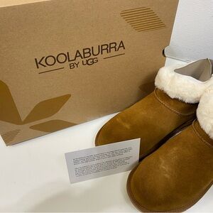 Kookaburra by UGG Womens Sz 7 Dezi Mini Suede Ankle Height Pull on Boot Chestnut